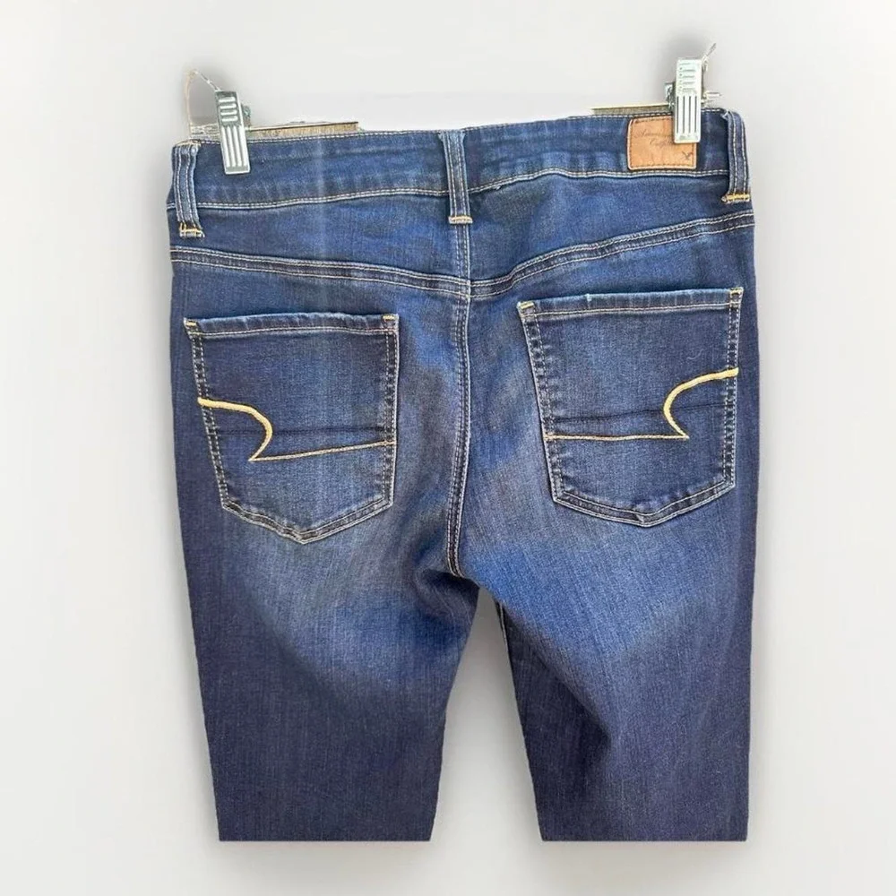 American Eagle Super Stretch Jeggings Dark Wash Skinny Jeans Size 8 Regular